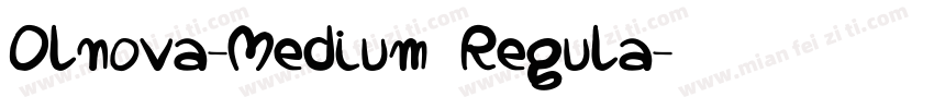 Olnova-Medium Regula字体转换